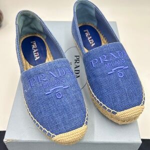 Women’s Prada espadrilles size 36 made in Italy
